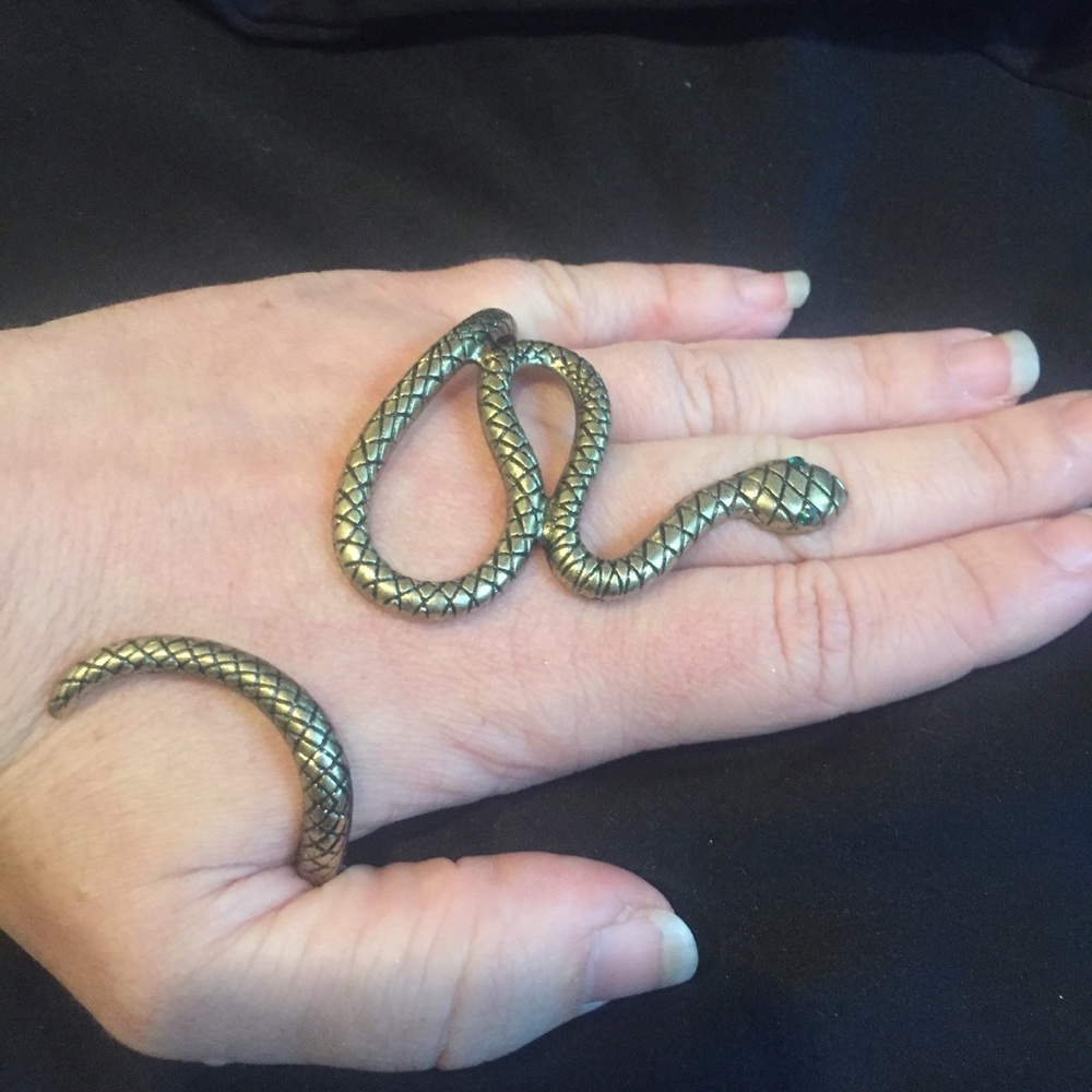 🐍 Awesome single serpent Snake hand cuff body jewelry glove 🐍 - Picture 4 of 8